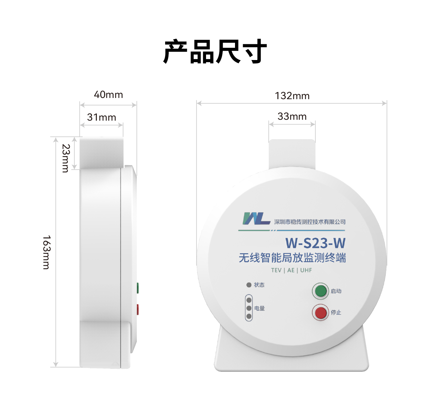 高压开关柜 TEV/超声波/特高频/  三合一智能传感器W-S23